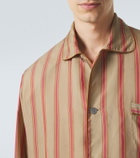 Saint Laurent Striped twill shirt