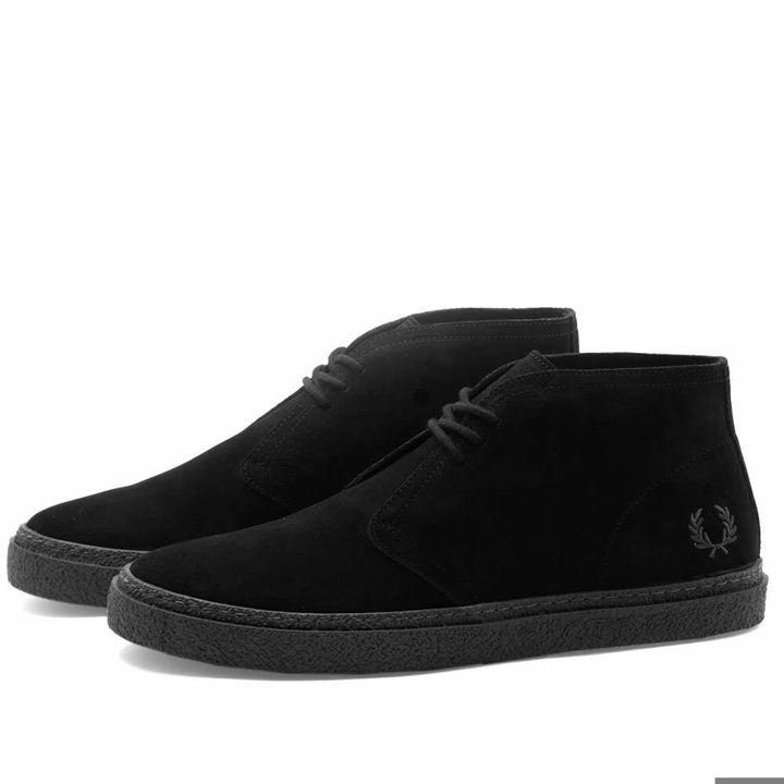 Photo: Fred Perry Authentic Men's Hawley Suede Boot in Black