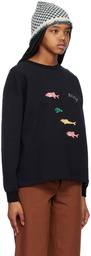 Bode Black Fish Sweatshirt