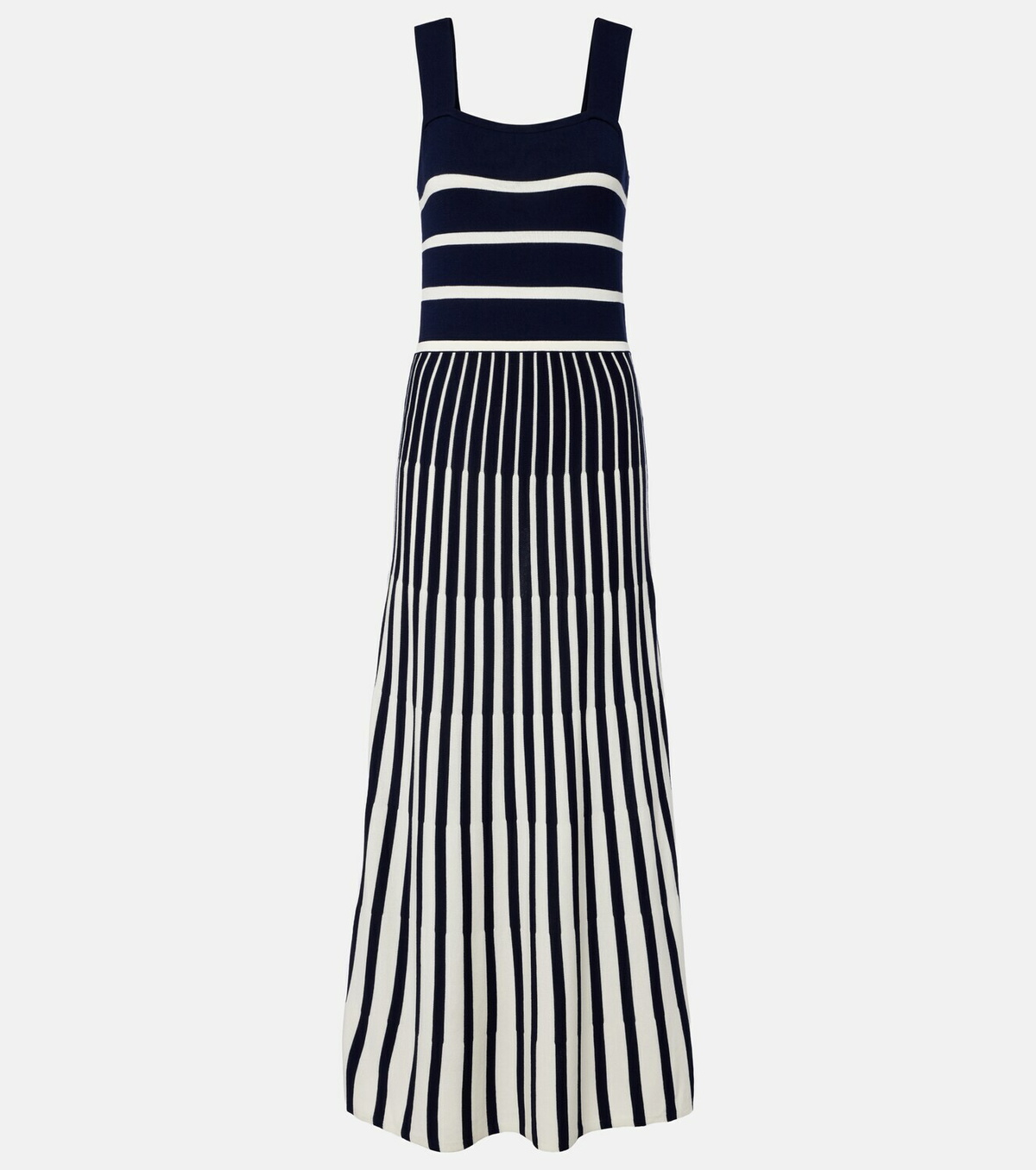 Velvet Aveline striped knitted maxi dress