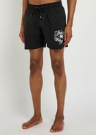 Amiri Hollywood Printed Swim Shorts Black
