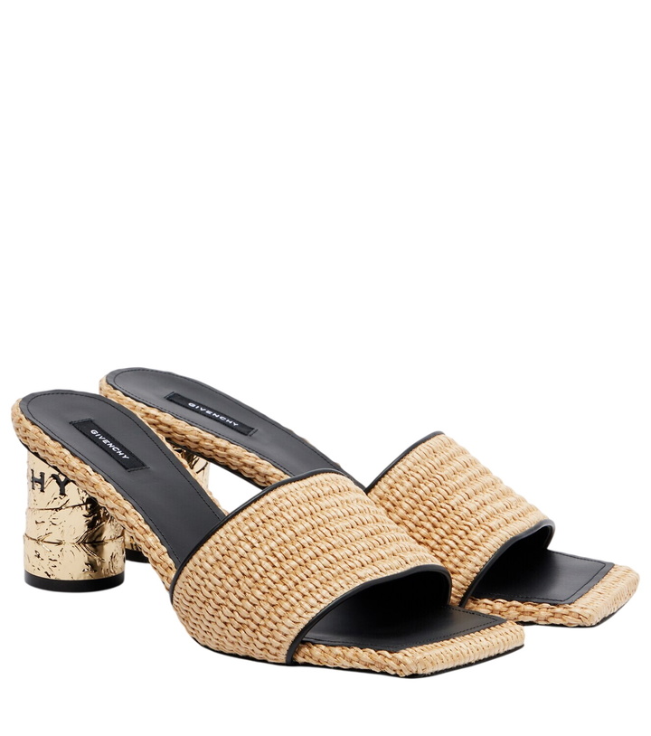 Photo: Givenchy Tape leather-trimmed mules
