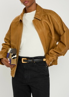 Khaite Lucca Leather Belt Black