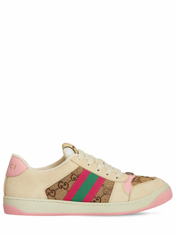 Photo: GUCCI - 30mm Screener Embellished Sneakers