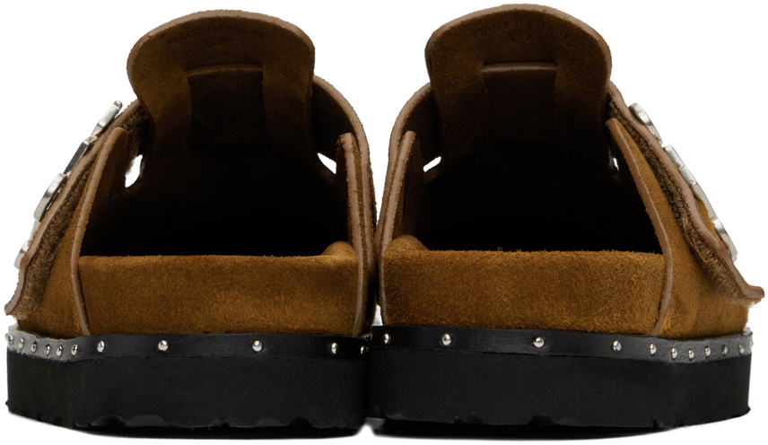 Palm Angels Studded Pa Suede Mule, Brown Palm Angels Studded Pa Suede Mule – Bluefly main image 2