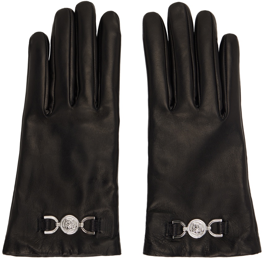Versace Black Barocco Boxing Gloves