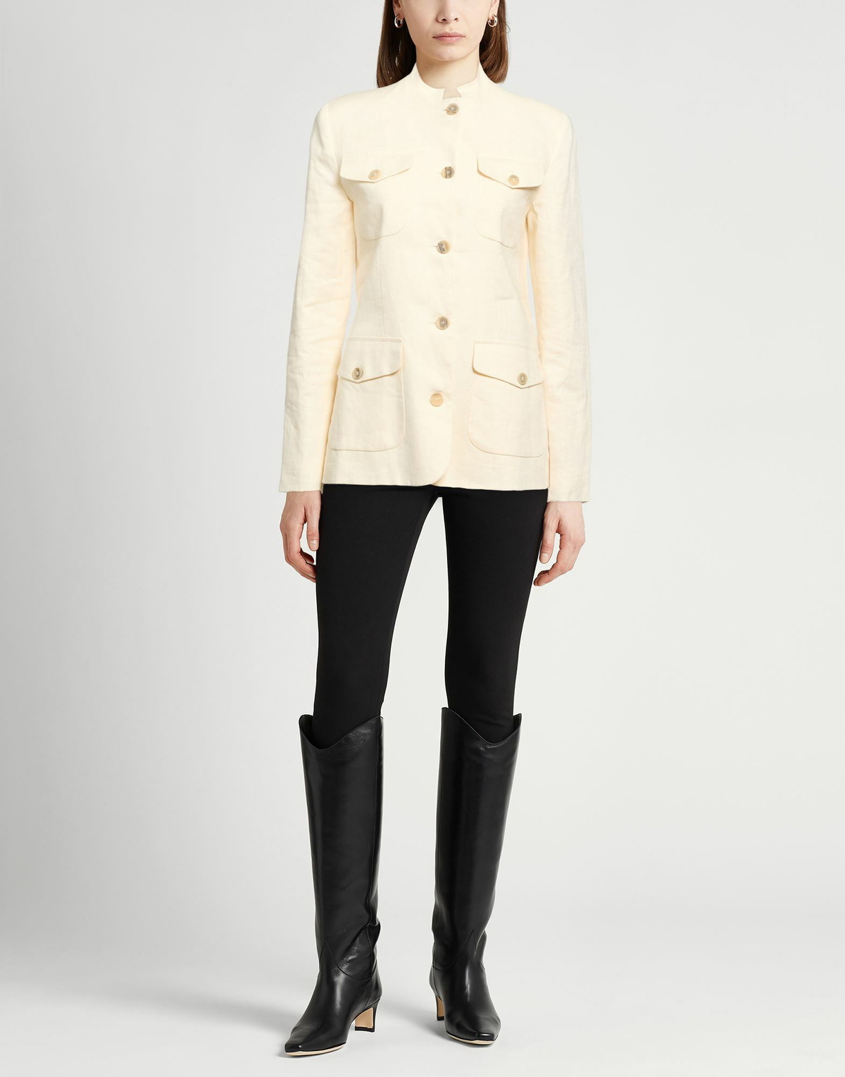 Semicouture Womens Jacket Cream