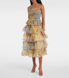 Susan Fang Smocked tulle top