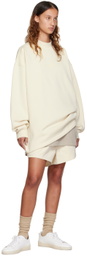 Essentials Off-White Cotton Shorts