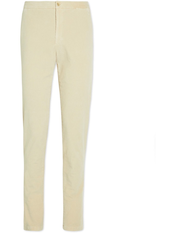 Photo: Boglioli - Stretch-Cotton Corduroy Drawstring Trousers - Neutrals