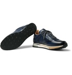 Dunhill - Duke Leather Sneakers - Blue
