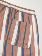Nudie Jeans - Straight-Leg Short-Length Striped Recycled Swim Shorts - Multi