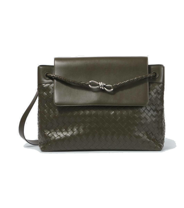 Photo: Bottega Veneta Andiamo Large leather messenger bag