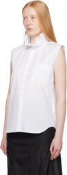 Comme des Garçons Homme Plus White Broad Shirt