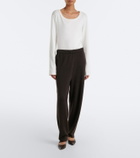 The Row Liisa Three leather pumps