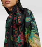 La DoubleJ Cerere printed silk voile blouse