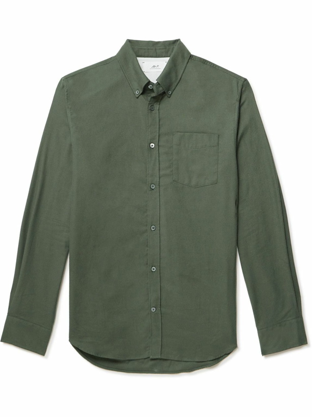 Photo: Mr P. - Oxford Cotton-Flannel Shirt - Green