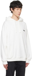 ZEGNA White Dropped Shoulders Hoodie