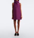 Balenciaga Wool and silk-blend minidress