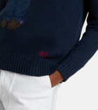 Polo Ralph Lauren Polo Bear intarsia cotton and linen sweater