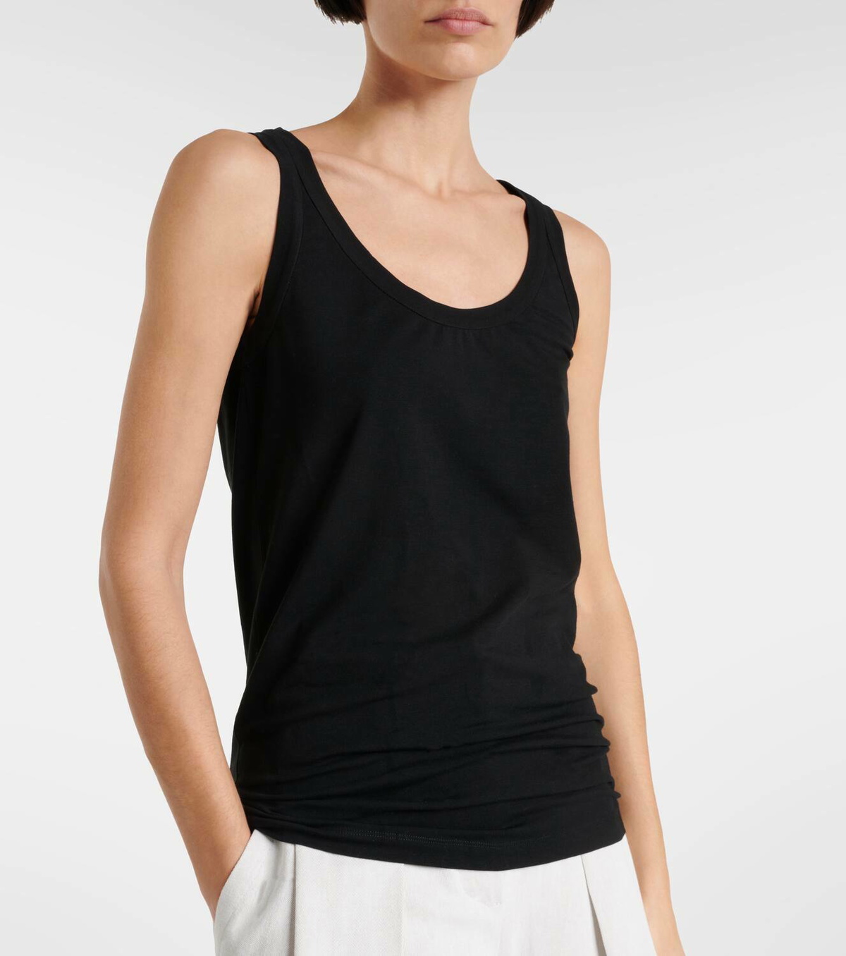 Brunello Cucinelli Cotton-blend tank top