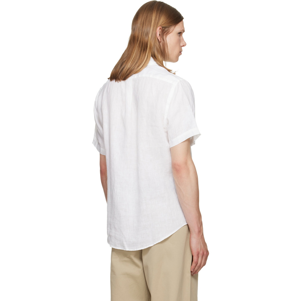 Polo Ralph Lauren White Classic Fit Linen Shirt