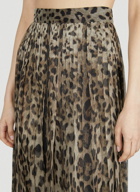 Dolce & Gabbana - Pleated Leopard Print Pants in Brown