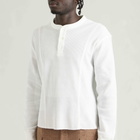 Gander Men's Henley Waffle Longsleeve in White