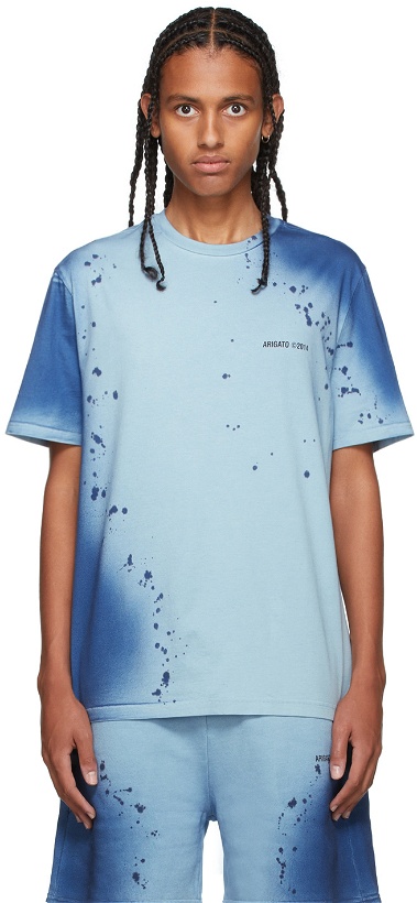 Photo: Axel Arigato SSENSE Exclusive Blue Spray London T-Shirt