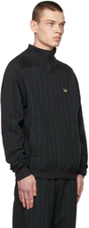 adidas Originals Black Tyshawn Sweat Zip-Up Sweatshirt