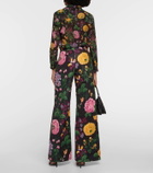 Carolina Herrera High-rise wide-leg floral pants
