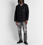 Neighborhood - Collarless Denim Overshirt - Black