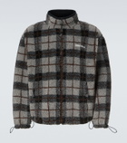Miu Miu Checked teddy jacket