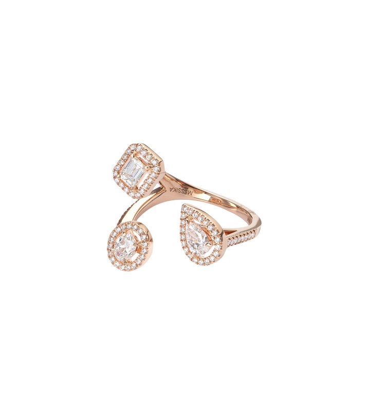Photo: Messika My Twin Trilogy 18kt rose gold ring with diamonds