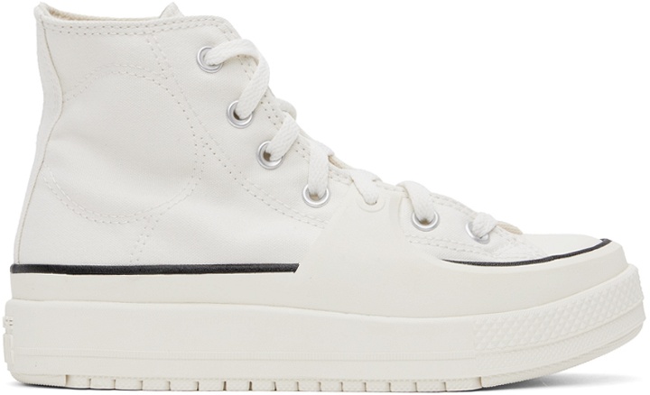 Photo: Converse White All Star Construct Sneakers