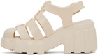 Melissa Beige Megan Heeled Sandals