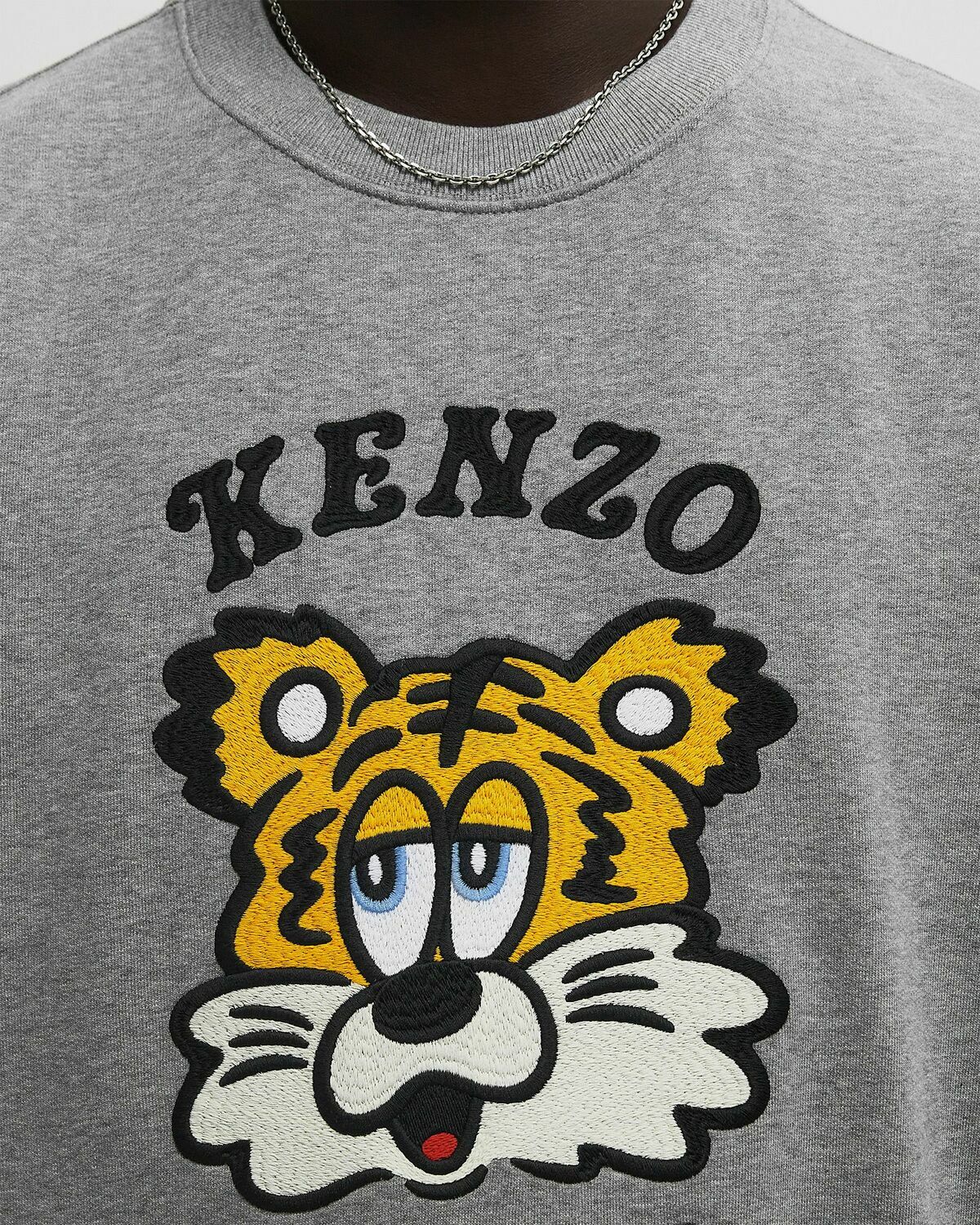 Kenzo VERDY COLLECTION EMBROIDERED CLASSIC SWEATSHIRT Grey Men Kenzo