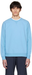 Sunspel Blue Crewneck Sweatshirt