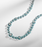 Kamyen Polka Dots 18kt white gold and enamel necklace with diamonds