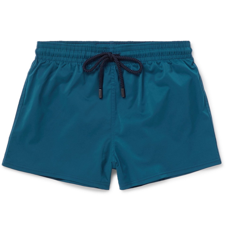 Photo: Vilebrequin - Man Short-Length Swim Shorts - Blue