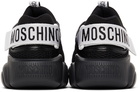 Moschino Black Strap Teddy Sneakers