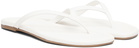 Staud White Freja Thong Sandals