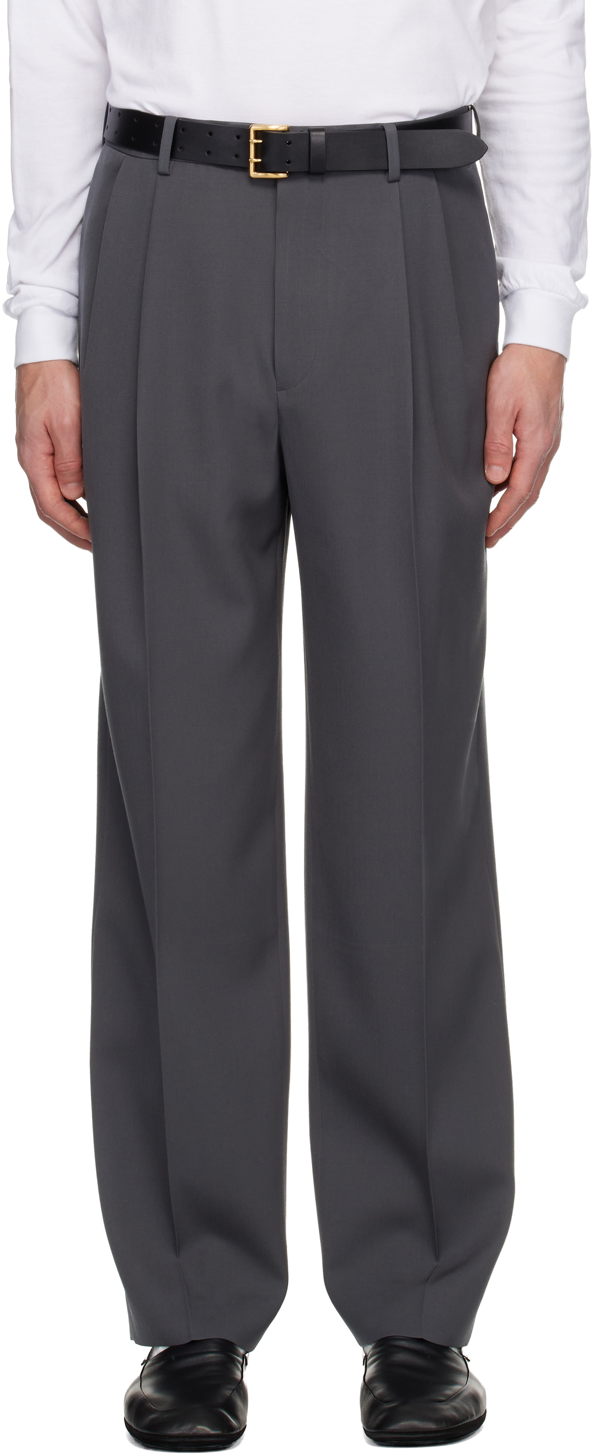 Auralee Light Melton Slacks Trousers Auralee
