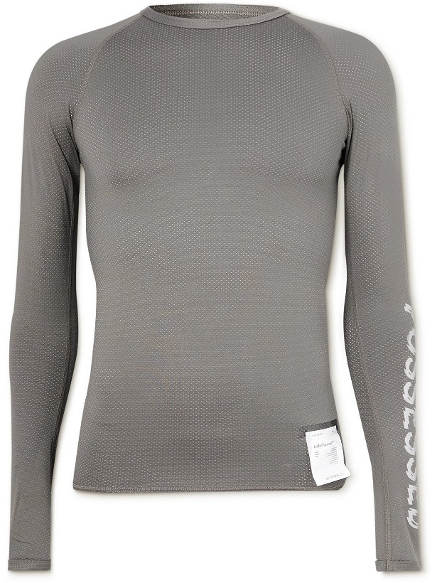 Photo: Satisfy - Coffeethermal Stretch-Jersey Base Layer - Gray