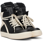 Rick Owens Black Tower Geobasket Sneakers
