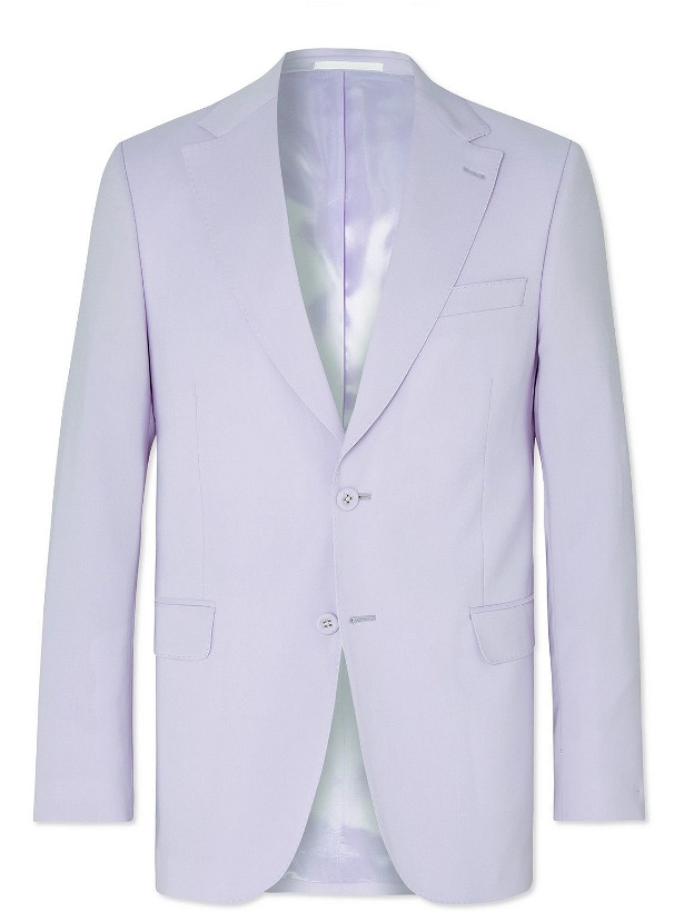 Photo: Officine Générale - Giovani Virgin Wool Suit Jacket - Purple