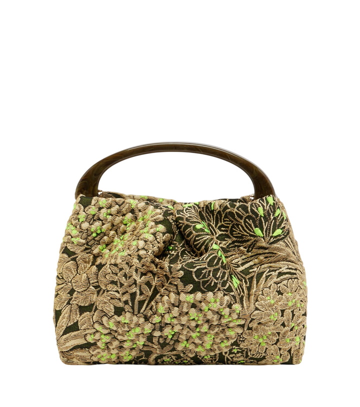 Photo: Dries Van Noten Small floral jacquard top-handle bag