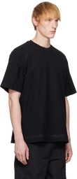 WOOYOUNGMI Black Line Embroidery T-shirt