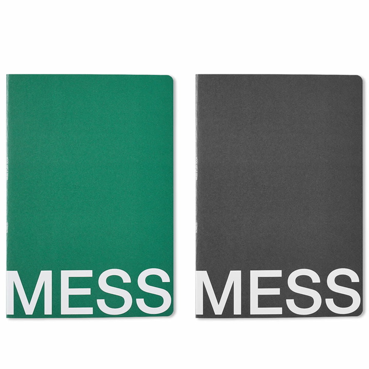 Photo: Nomess Mess Study Books 2 Pieces - Large in Black/Dark Green