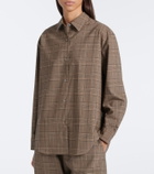 Leset Mia checked oversized shirt